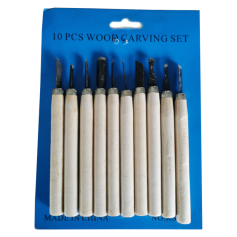 WOOD CARVING TOOLS SET (10PCS)