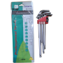 KINGTOYO METRIC EXTRA LONG HEXAGON BALL KEY WRENCH SET No:9200 (9PCS mm)