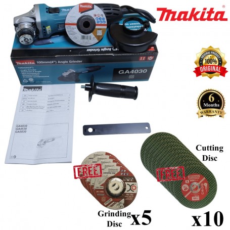MAKITA ANGLE GRINDER 100mm X 720W (GA4030)