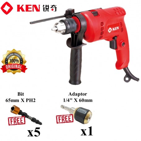 KEN ELECTRIC IMPACT DRILL ~13mm X 580W (6913ERD)