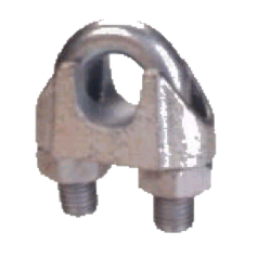 MALLEABLE GI WIRE ROPE CLIPS - 741 (3mm - 28mm)