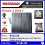 BOSSMAN PREMIUM QUALITY SWITCH (SIRIM) 2Gang X 2Way (BLACK / WHITE)