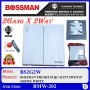 BOSSMAN PREMIUM QUALITY SWITCH (SIRIM) 2Gang X 2Way (BLACK / WHITE)