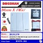 BOSSMAN PREMIUM QUALITY SWITCH (SIRIM) 3Gang X 1Way (BLACK / WHITE)