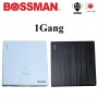 BOSSMAN PREMIUM QUALITY DOOR BELL SWITCH (SIRIM) WHITE / BLACK (1Gang)