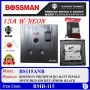 BOSSMAN PREMIUM QUALITY SINGLE SWITCHED SOCKET 15A W/NEON (SIRIM) (WHITE / BLACK)