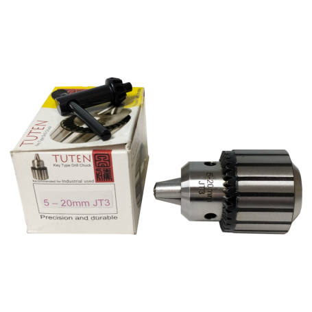 TUTEM KEY TYPE DRILL CHUCK (5 - 20mm-JT3 ~ 3/4")