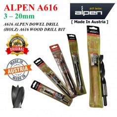 A616 ALPEN DOWEL DRILL HOLZ A616 WOOD DRILL BIT (Made In Austria)