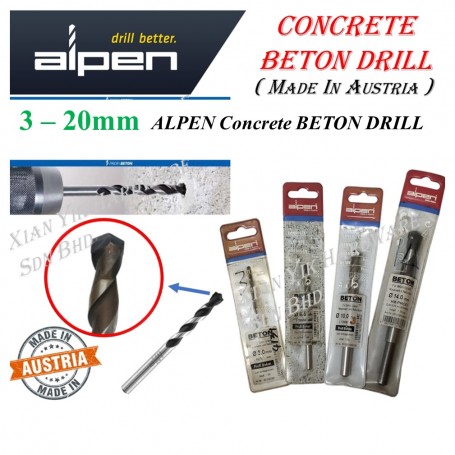 A188 ALPEN Concrete BETON DRILL (Made In Austria)