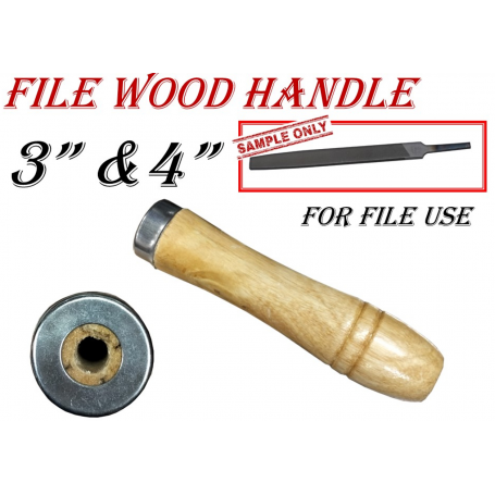 FILE WOOD HANDLE (3"/4")