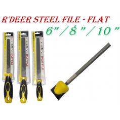 ARROW STEEL FILE C/W HANDLE - FLAT ( 6"/8"/10" )