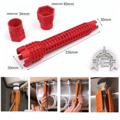 FAUCET & SINK INSTALLER TOOL MULTI PURPOSE BASIN WRENCH BT-1071 (8-IN-1)