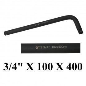 GTT IMPACT L-HANDLE (BLACK) (3/4" X 100 X 400)