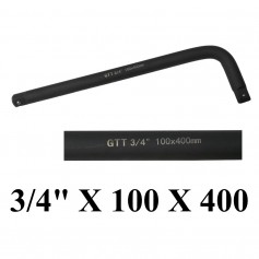GTT IMPACT L-HANDLE (BLACK) (3/4" X 100 X 400)