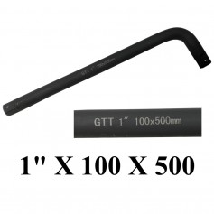 GTT IMPACT L-HANDLE (BLACK) (1" X 100 X 500)