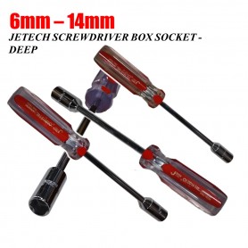 JETECH SCREWDRIVER BOX SOCKET - DEEP (6mm - 14mm)