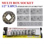 R'DEER MULTI BOX SOCKET SET  (1/2" X 8PCS)