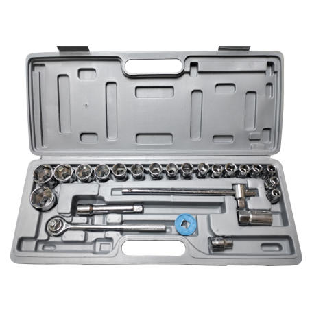 ROCKEY RATCHET WRENCH BOX SOCKET SET (1/2" X 25pcs)