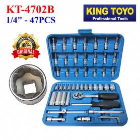 KINGTOYO BOX SOCKET SET - KTBBS-47 (KT-4702B) (1/4" - 47PCS)