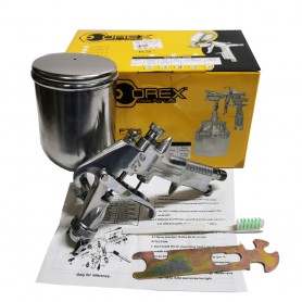 OREX PAINT SPRAY GUN SET - GRAVITY TYPE (F75G-1.2mm X 400cc)