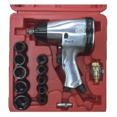 ATS AIR IMPACT WRENCH KIT (SINGLE HAMMER) 1/2" X 230ft-lbs (ATS 1213B)