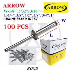 ARROW BLIND RIVET (1/8", 5/32", 3/16") (Price per 100pcs)