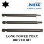 NIETZ POWER TORX DRIVER BIT (T20 / T25 / T30 X 100mm)