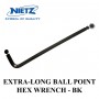 NIETZ EXTRA-LONG BALL POINT HEX WRENCH - BK (1.5mm -10.0mm)