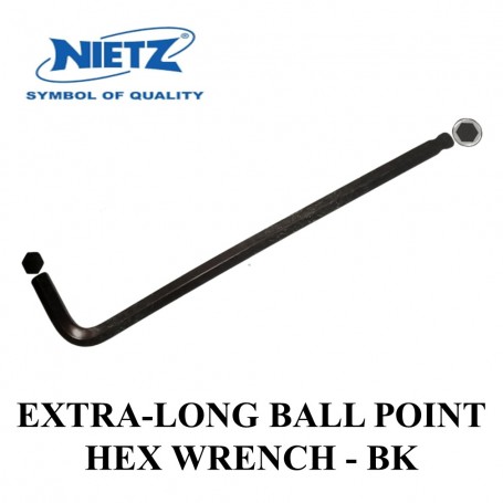 NIETZ EXTRA-LONG BALL POINT HEX WRENCH - BK (1.5mm -10.0mm)