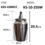 63S-15 (KL-63SSW) KINKI PAINT AIR SPRAY GUN WITH KS-10-2SSW 1/4" 1LT SUCTION (1.0, 1.5, 2.0, 2.5mm)