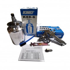 KINKI PAINT AIR SPRAY GUN WITH K88-6 1LT CUP SUCTION CUP (K-88S) 1.5, 2.0mm