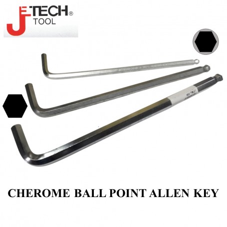 JETECH CHEROME BALL POINT ALLEN KEY (1.5mm - 19mm)