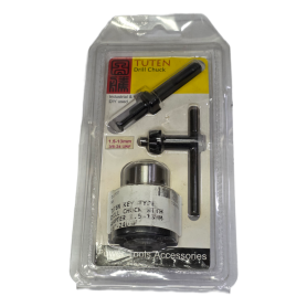 TUTEN KEY TYPE DRILL CHUCK WITH ADAPTOR (13mm X 3/8"UNF)