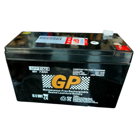 GP RECHARGEABLE ALAM BATTERY ONLY (12V 7.2AH)