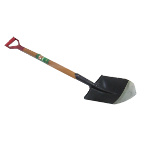 CHINA WOOD HANDLE SHOVEL (POINTED, FLAT)