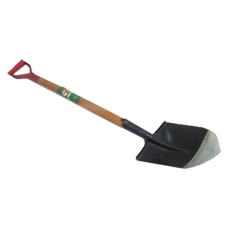 CHINA WOOD HANDLE SHOVEL (POINTED, FLAT)