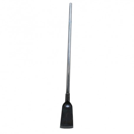 HEAVY DUTY SCOOP C/W METAL HANDLE - FLAT HARVEST, HALF ROUND (6mm X 48")