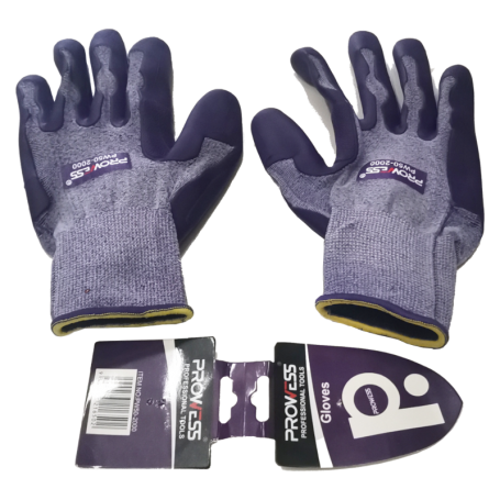 PROWESS HQ COATED GLOVES (RUBBER COTTON GLOVES) PW50-2000