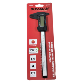 BOSSMAN DIGITAL CALIPER WITH CARBON FIBER RULER (6")