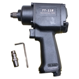 TUTA / GIANT TOOLS PNEUMATIC MINI AIR IMPACT WRENCH TWIN HAMMER 520N.m 383FT-LB (TT118 1/2" )