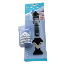 SILICONE TROWEL & SCRAPEREDUCING SILICONE SCRAPER (3 IN 1)