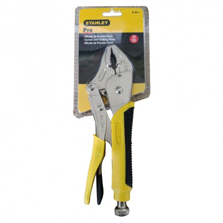 STANLEY LOCKING PLIER BI-MATERIAL - CURVED JAW (10" 84-369)