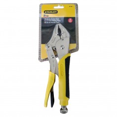 STANLEY LOCKING PLIER BI-MATERIAL - CURVED JAW (10" 84-369)