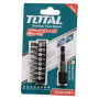 TOTAL 9PCS SCREWDRIVER BIT SET (SIZE: PH1, PH2, PH3, SL4.0, SL5.5, SL6.5, PZ1, PZ2) TACSD3091