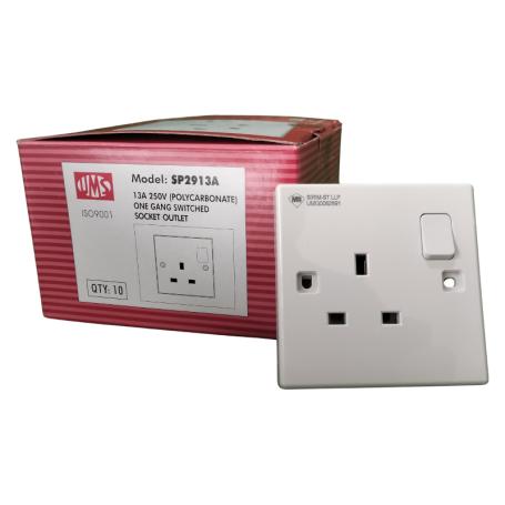 UMS PVC SOCKET OUTLETS - 2913A 2213A 1215A