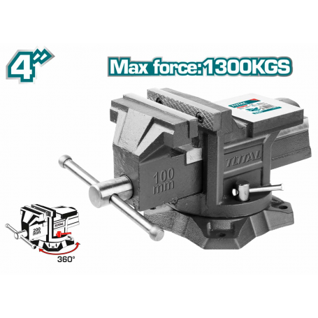 TOTAL BENCH VICE 4" (100mm) / 6" (150mm) / 8" (200mm) - THT6146 THT6166 THT6186