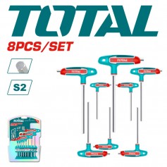 TOTAL 8PCS T-HANDLE HEX WRENCH SET (WITH HOLDER) THHW80816