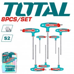 TOTAL 8PCS T-HANDLE TROX WRENCH SET (WITH HOLDER) THHW80836