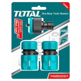 TOTAL 3 PIECE HOSE QUICK CONNECTOR SET (THWS030301)