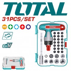 TOTAL 31Pcs T-HANDLE WRENCH SCREWDRIVER SET (TACSD30316)